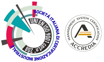 Certificazione UNI EN ISO 9001 e marchio Accredia per sistema di gestione qualità